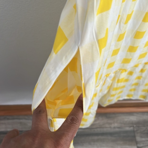 Pretty Garden yellow Plaid dress NWT - Picture 4 of 8